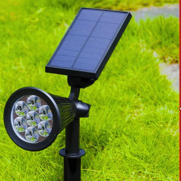7w solar led garden spike light