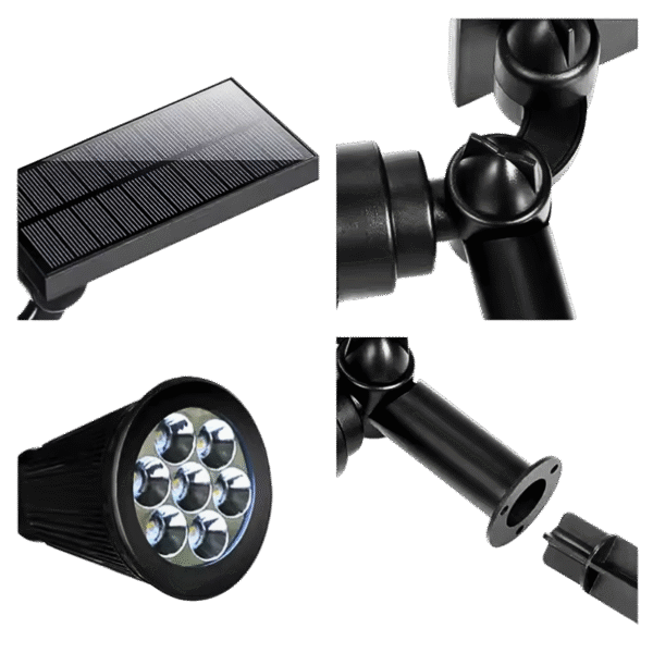 7w solar led garden spike light