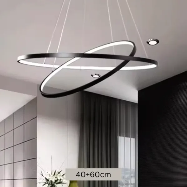 modern led ring pendant light – indoor luxury chandelier