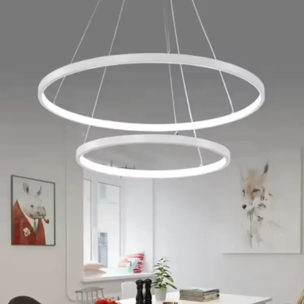 modern led ring pendant light – indoor luxury chandelier