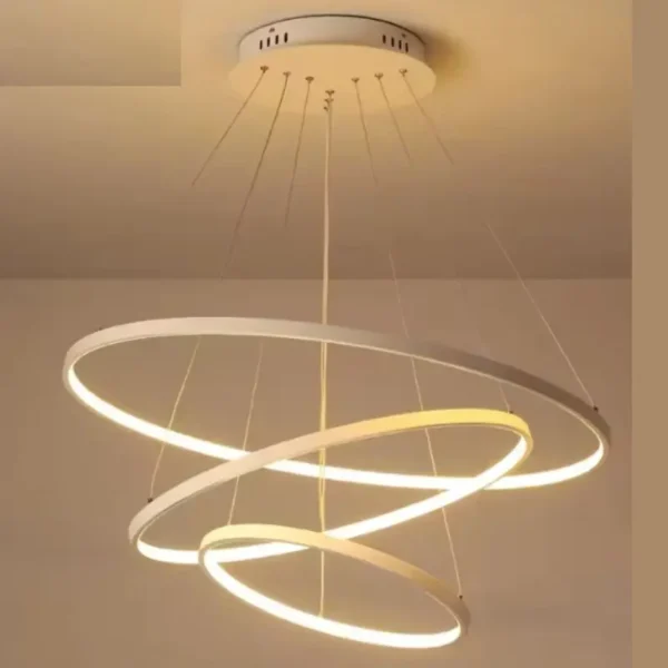 modern led ring pendant light – indoor luxury chandelier