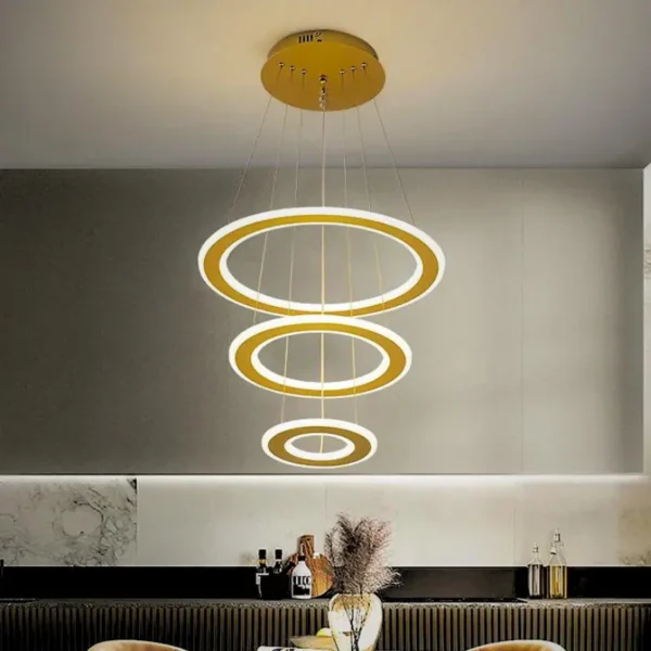 modern luxury led ring chandelier ceiling light in dubai