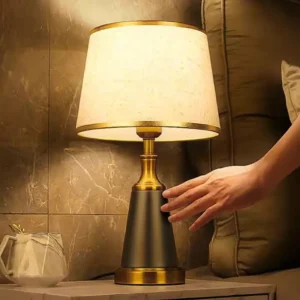classic dimmable bedside table lamp | eye care soft light for bedroom & study