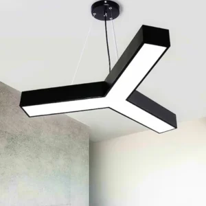 nordic black & gold y shaped pendant light fixture