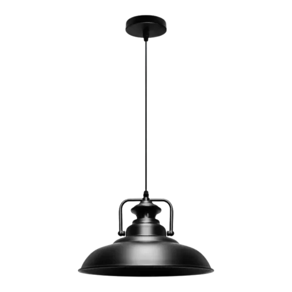 black industrial pendant light modern hanging lamp