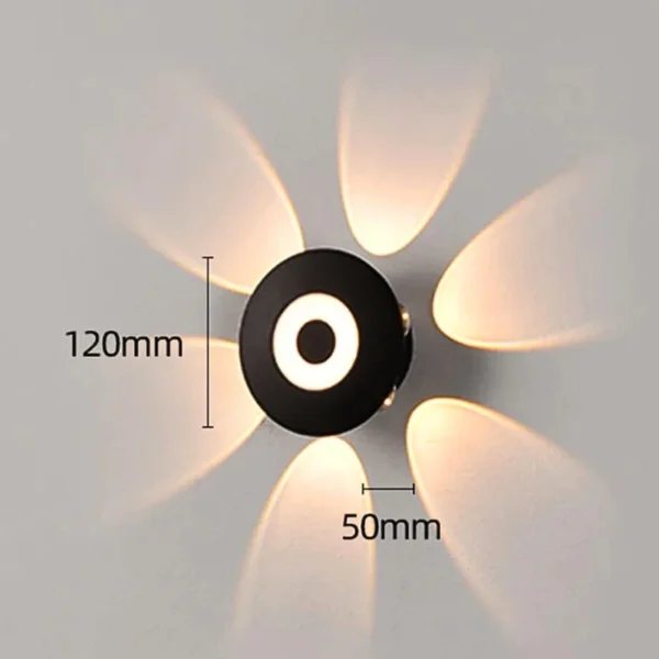 sleek waterproof led wall light