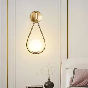 stylish gold wall sconce with tricolor dimming