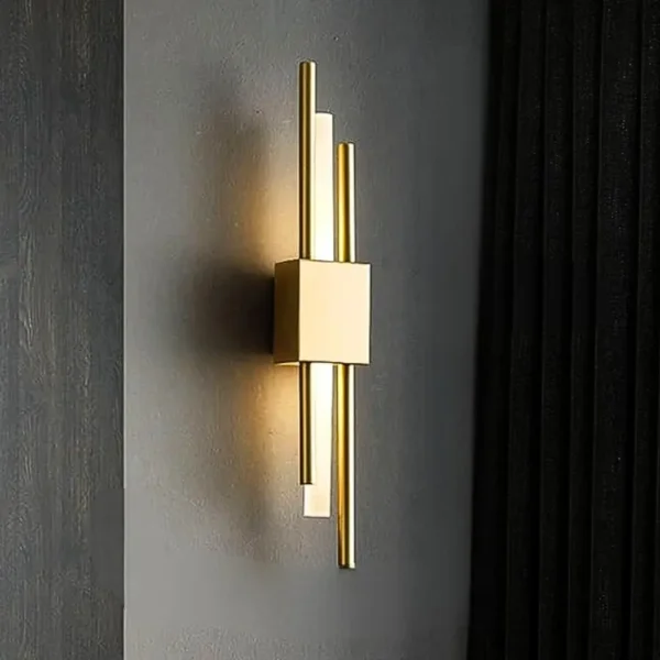 elegant golden led wall lamp—dubai homes’ bright touch