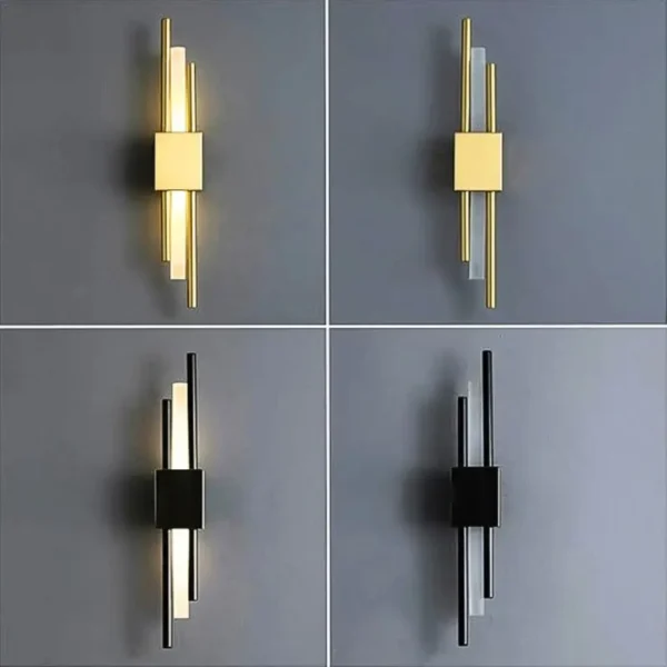 elegant golden led wall lamp—dubai homes’ bright touch