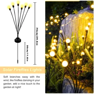 solar firefly led garden lights for dubai decor