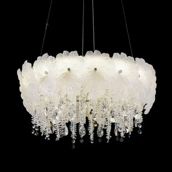 elegant lotus flower chandelier light for home & hospitality spaces