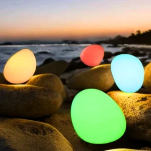 USB Rechargeable Waterproof RGB LED Stone Light