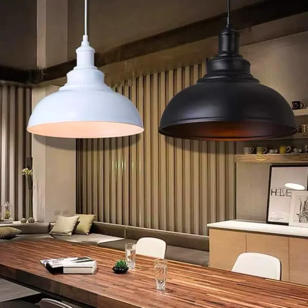 riankh industrial farmhouse 16.1" adjustable pendant light