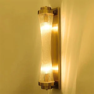 golden crystal wall lamp for living room bedroom