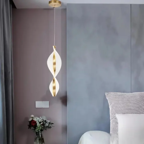 stylish gold pendant light