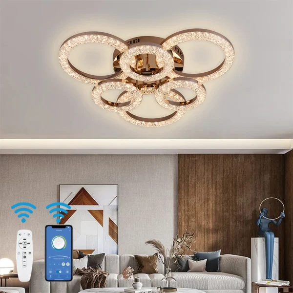 beautiful gold dimmable led ceiling lamp uae