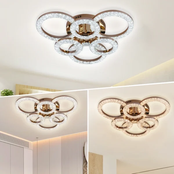 beautiful gold dimmable led ceiling lamp uae