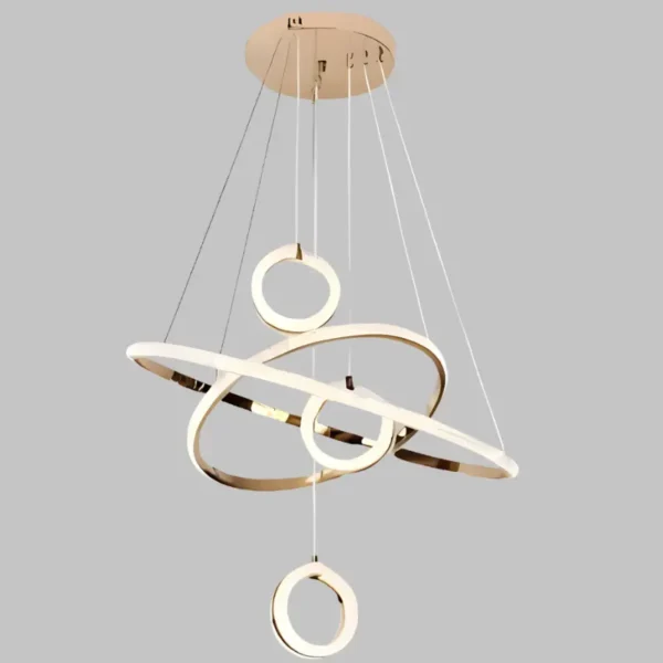 gold led chandelier – champagne gold