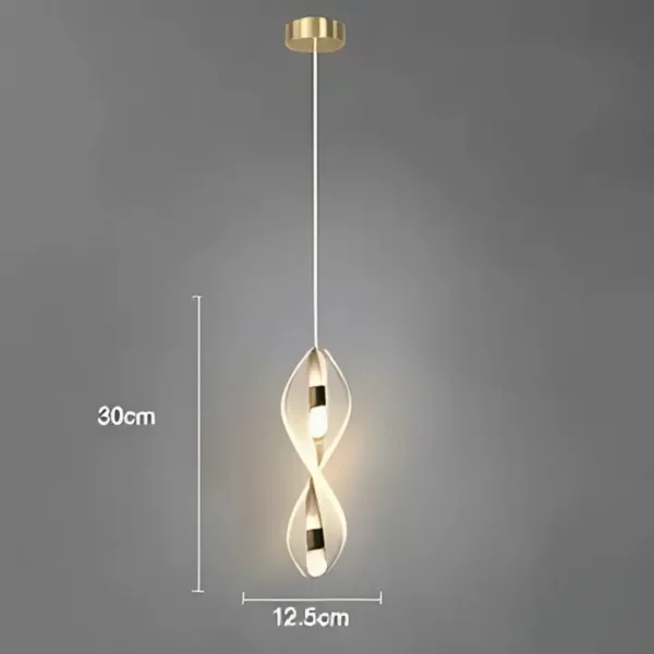 stylish gold pendant light