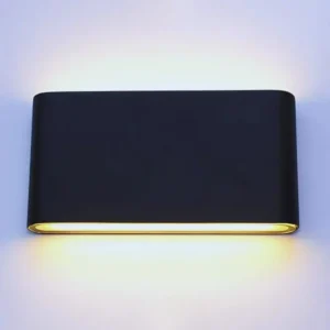 modern led wall light – sleek black design for stylish homes in uae