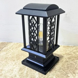 solar pillar light for gate & garden | waterproof energy saving outdoor lamp uae
