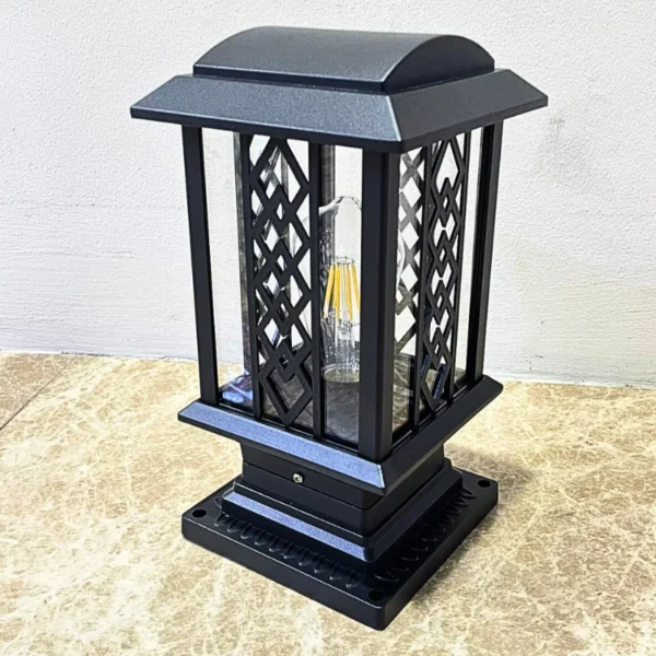 solar pillar light for gate & garden | waterproof energy saving outdoor lamp uae
