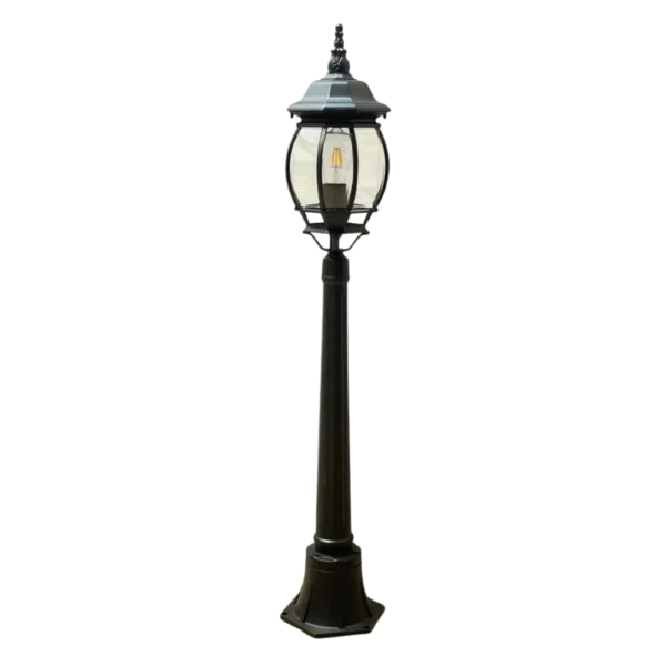 garden post light uae | classic lantern, e27 led holder, ip54 weatherproof — fast delivery