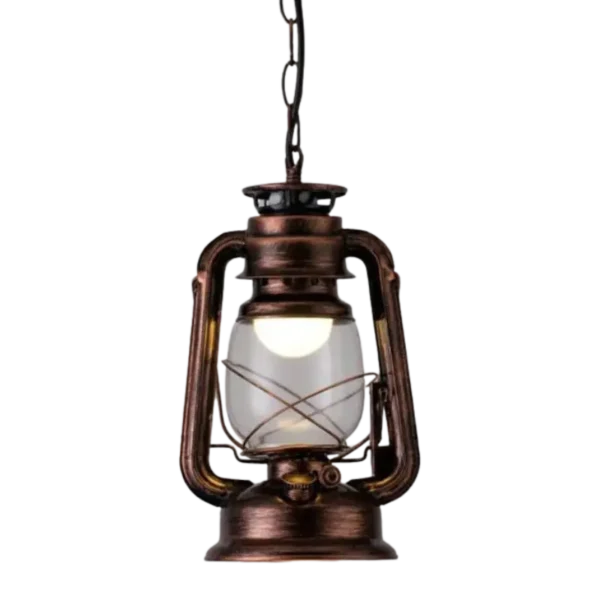 lantern pendant light uae | vintage bronze, e27 led holder, adjustable chain — fast delivery