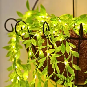 sparkly artificial curtain string lights