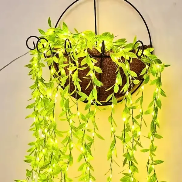 sparkly artificial curtain string lights