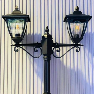 stylish 2 arm garden light post 215cm dubai
