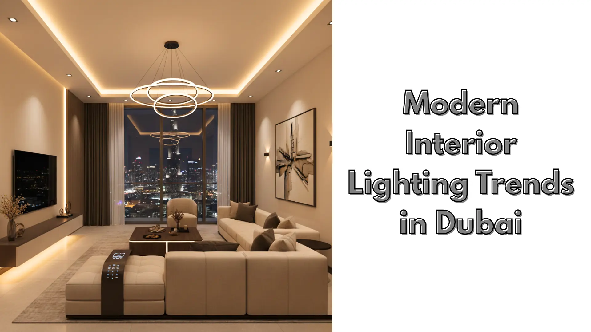 modern interior lighting trends in dubai