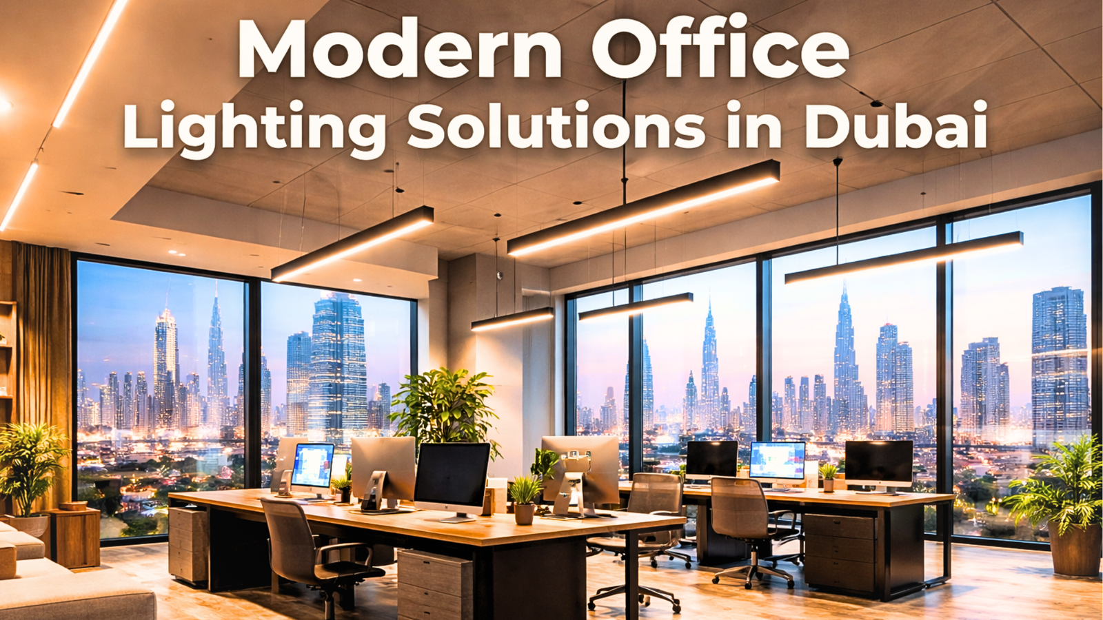 Modern Office Lighting Solutions in Dubai office lighting dubai