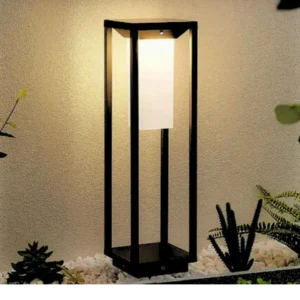 outdoor solar pillar led light for garden & villa pathways in dubai