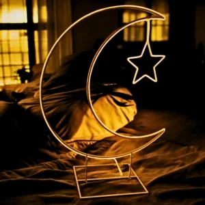 radiant metal frame neon light dubai